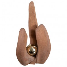 Abstract terracota sculpture